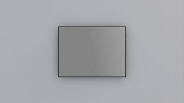 QUALIS® | Spiegel met zwarte aluminium omlijsting | 80x60 cm