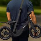 Kruzzel Loopfiets 12 inch Zwart – Verstelbaar Zadel + Dra., Ophalen of Verzenden, Nieuw