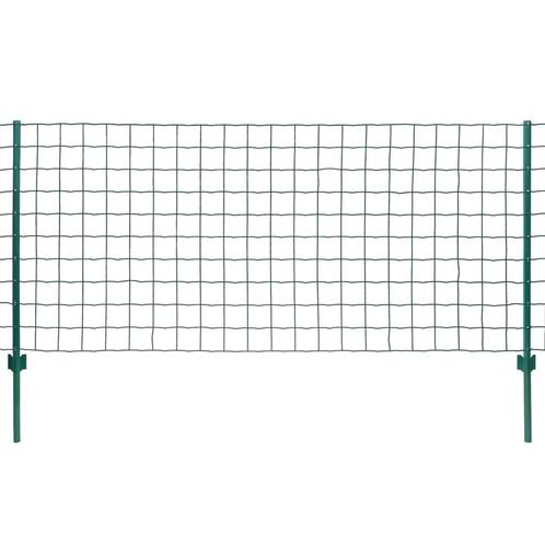 vidaXL Euro hek 20x1 m staal groen, Tuin en Terras, Schuttingen, Nieuw, IJzer, 1 tot 2 meter, Verzenden