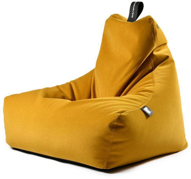 B-Bag Mighty-B Indoor Zitzak Suede - Mustard, Huis en Inrichting, Zitzakken, Verzenden