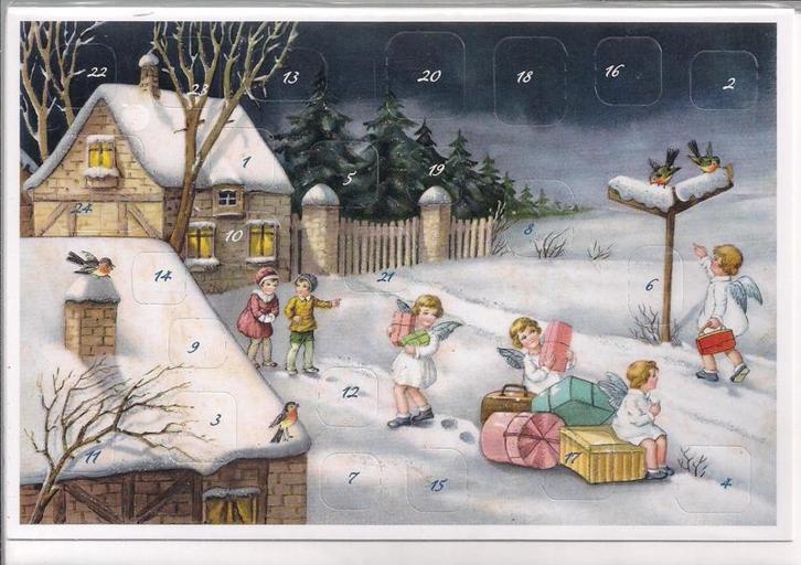 Adventskalenders - kaarten - A4 en specials Kerst, Diversen, Kerst, Nieuw, Ophalen of Verzenden