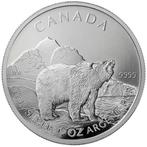Canadian Wildlife - Grizzly 1 oz 2011 (1.000.000 oplage), Postzegels en Munten, Munten | Amerika, Zilver, Losse munt, Verzenden