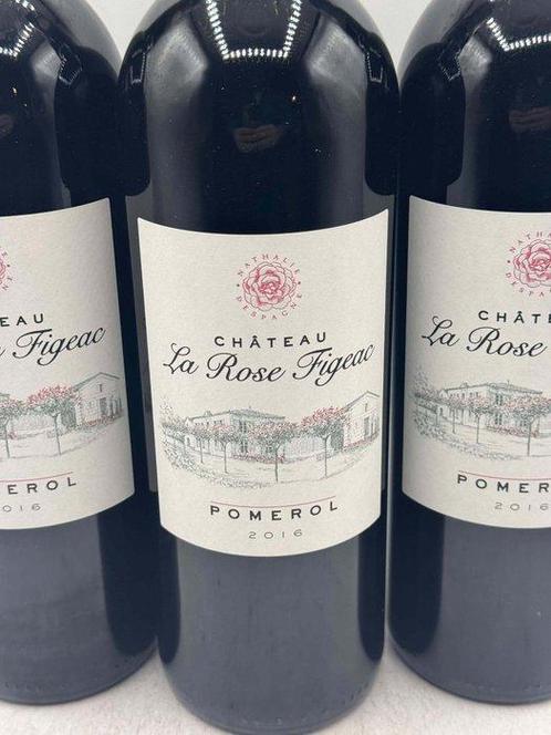 2016 Chateau La Rose Figeac - Pomerol - 3 Flessen (0.75, Verzamelen, Wijnen