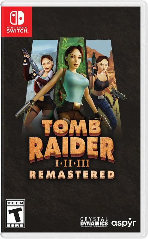 Tomb Raider I-III Remastered Starring Lara Croft (Nintend..., Spelcomputers en Games, Games | Nintendo Switch, Gebruikt, Vanaf 12 jaar