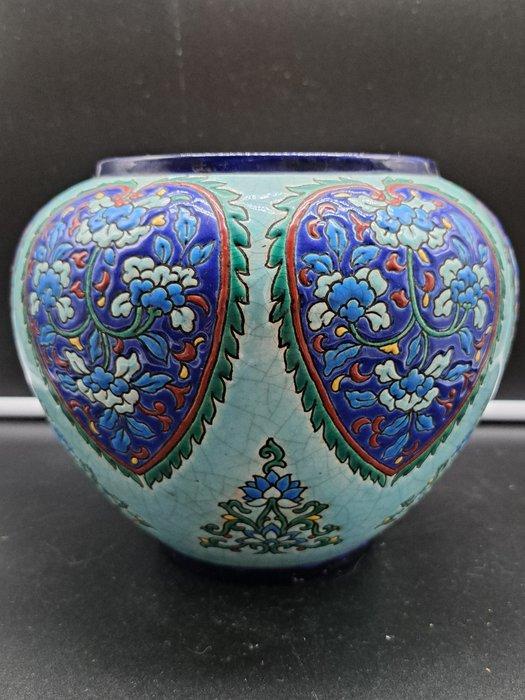 Émaux de Longwy - Vaas - D. N°988 - Keramiek, Antiek en Kunst, Antiek | Glas en Kristal