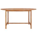 vidaXL Tuintafel 150x76 cm massief teakhout, Tuin en Terras, Verzenden, Nieuw, Hout