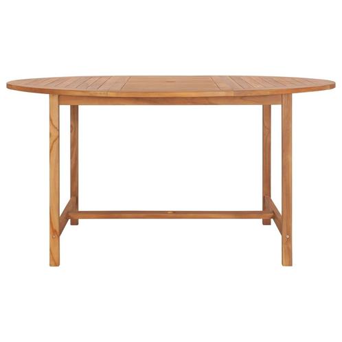 vidaXL Tuintafel 150x76 cm massief teakhout, Tuin en Terras, Tuintafels, Nieuw, Hout, Verzenden