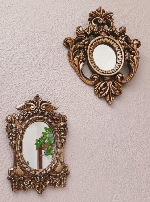 Alvex - Wandspiegel - Hars - Rococo-stijl uit de achttiende, Antiek en Kunst, Curiosa en Brocante