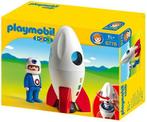 Playmobil 1.2.3 Maanraket met Astronaut - 6776 (Nieuw), Verzenden, Nieuw
