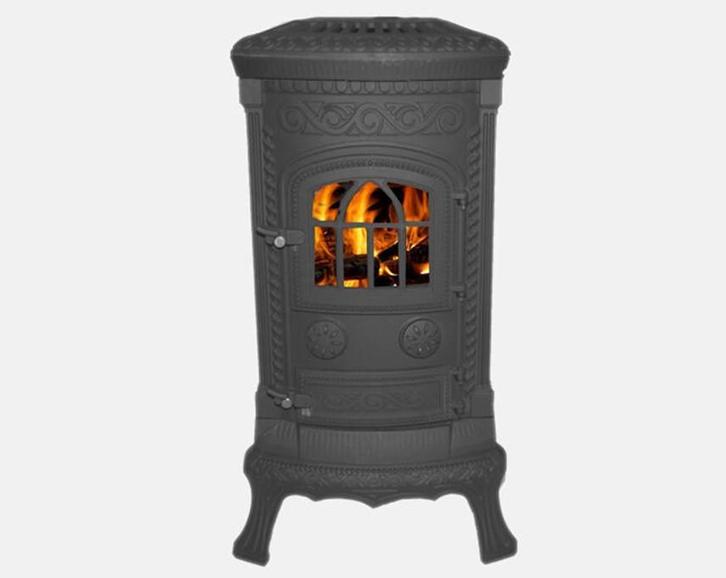 Houtkachel Nordflam Plato 6kw, Huis en Inrichting, Kachels, Houtkachel, Vrijstaand, Nieuw, Hout, Verzenden