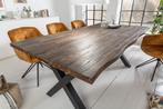 Eettafel Genesis Vintage 160cm Acacia bruin/ 40501, Huis en Inrichting, Tafels | Eettafels, Ophalen of Verzenden, Nieuw