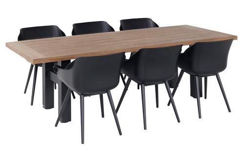 Hartman tuinset met Heron tuintafel black, Tuin en Terras, Tuinsets en Loungesets, Tuinset, Nieuw, Rotan, Verzenden
