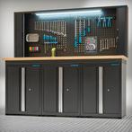 Datona Werkbank PRO eiken - 3 opbergkasten - 1, Doe-het-zelf en Verbouw, Werkbanken, Ophalen of Verzenden, Nieuw