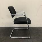 Tweedehands sitland vergaderstoel / sledestoel, zwart -, Huis en Inrichting, Stoelen, Gebruikt, Zwart, Ophalen of Verzenden, Eén