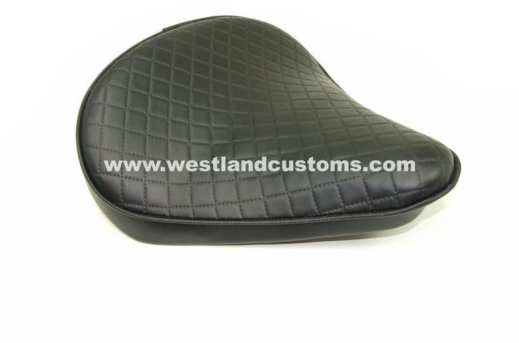 Zadel | Breed | Zwart | DIAMOND, Motoren, Onderdelen | Merk-onafhankelijk, Nieuw, Verzenden