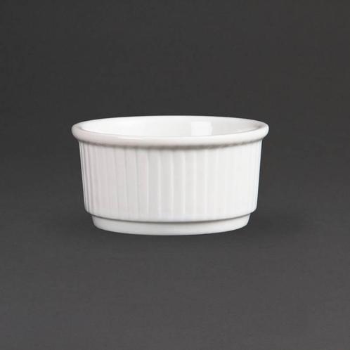 Stapelbare Witte Porselein Ramekin 8,5 cm | 12 stuks, Zakelijke goederen, Horeca | Overige, Verzenden