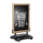 Stoepbord ChalkPro Steigerhout 80x105 cm, Nieuw in verpakking