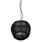 Stoere touw hanglamp Milca, Zwart touw, Nieuw, Ophalen of Verzenden, Industrieel, Metaal