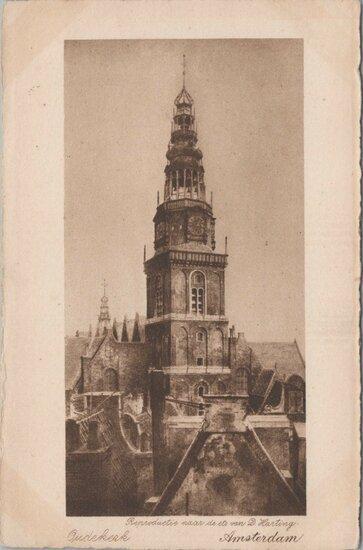 AMSTERDAM - Dirk Harting. Oude Kerk, Verzamelen, Ansichtkaarten | Nederland, Verzenden