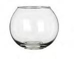 Glas bal pot waxine h. 7cm. d. 8 cm./ stuk Glas bal pot