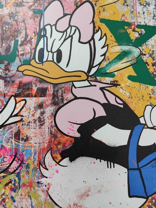 Caspa (XX) - Donald and Daisy Rolex and Hermes Bag, Antiek en Kunst, Kunst | Schilderijen | Modern