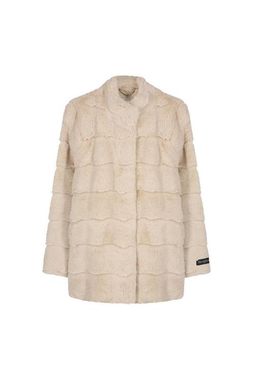 -20% Rino & Pelle  Rino & Pelle Joppe.7002310 faux fur coat, Kleding | Dames, Jassen | Winter, Beige, Nieuw, Verzenden