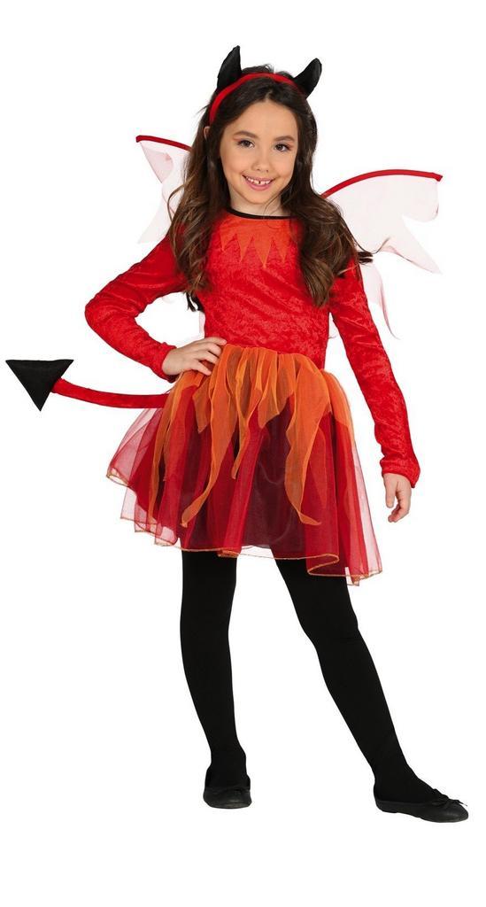 Duivel Jurk Meisje, Hobby en Vrije tijd, Feestartikelen, Nieuw, Verzenden