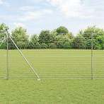 vidaXL Euro Hek met 7 piekposten 1.5x10 m verzinkt staal, Verzenden, Nieuw