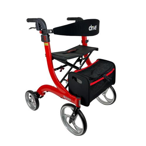 Rollator lichtgewicht Drive Nitro rood M, Diversen, Verpleegmiddelen, Nieuw, Ophalen of Verzenden