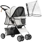 TRUUSK Opvouwbare Hondenbuggy Tot 20 Kg Met Regenhoes, Beker, Verzenden, Nieuw