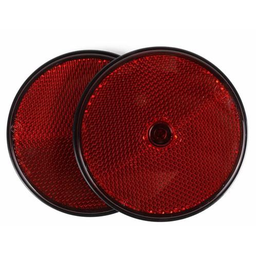 Benson Ronde reflectoren - rood - 85 mm - set van 2 - sch..., Auto diversen, Aanhangwagen-onderdelen, Nieuw, Ophalen of Verzenden
