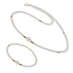 Zonder minimumprijs - 2-delige sieradenset - 18 karaat Geel