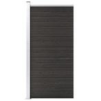 vidaXL Schuttingpaneel 95x186 cm HKC grijs, Verzenden, Nieuw, Kunststof, 1 tot 2 meter