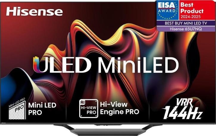 Hisense 65u7nqt 4k Mini-led Smart Tv | 65inch Quantum Dot, Audio, Tv en Foto, Televisies, Nieuw, Ophalen of Verzenden