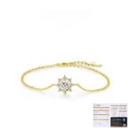 Armband met moissanite, Nieuw, Goud, Zilver