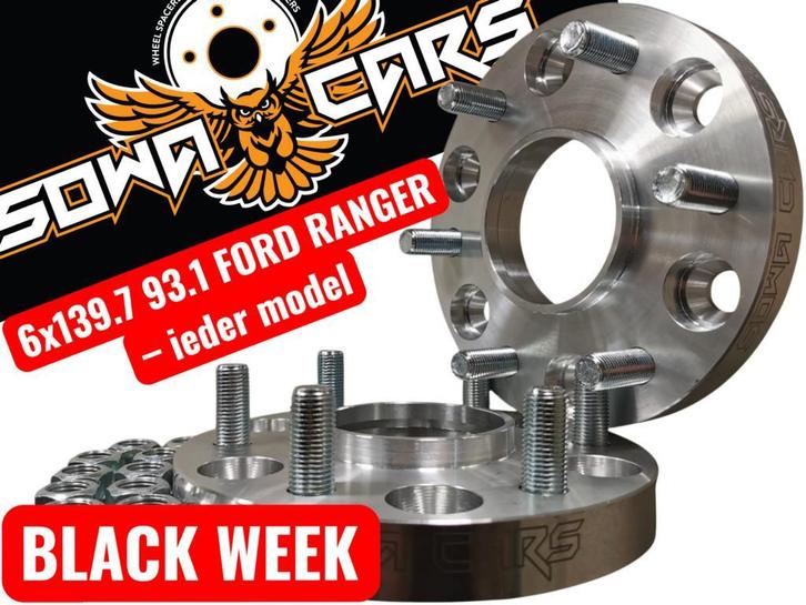 Spacers FORD RANGER 6x139,7 93.1 Spoorverbreders Adapters, Auto diversen, Tuning en Styling, Ophalen of Verzenden