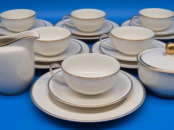 Hutschenreuther Selb – „Juwel“ Kaffeeservice mit Goldrand –, Antiek en Kunst, Antiek | Meubels | Tafels