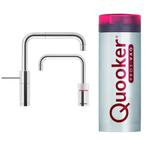 Quooker Nordic Square Twintaps met PRO3 VAQ-E Boiler Chroom, Doe-het-zelf en Verbouw, Sanitair, Ophalen of Verzenden, Nieuw