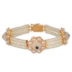 Armband - 18 karaat Geel goud - 0.30ct. tw. Saffier, Sieraden, Tassen en Uiterlijk, Armbanden, Nieuw