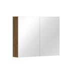 Spiegelkast Allibert Look Stopcontact VDE 80x65x18 cm Eik, Ophalen of Verzenden, Nieuw, Overige typen