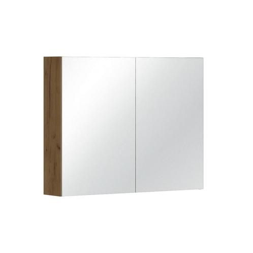 Spiegelkast Allibert Look Stopcontact VDE 80x65x18 cm Eik, Doe-het-zelf en Verbouw, Sanitair, Overige typen, Nieuw, Ophalen of Verzenden