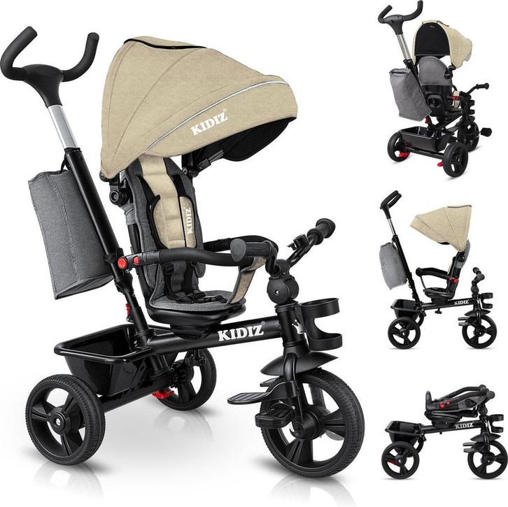 Loopfiets - Verstelbaar - Driewieler - 5  in 1 - Beige - KID, Kinderen en Baby's, Overige Kinderen en Baby's, Nieuw, Verzenden