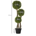TRUUSK Kunstmatige Buxus Plant 90 cm - Inclusief Bloempot -, Huis en Inrichting, Verzenden
