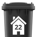 Container sticker huisnummer, Verzenden, Nieuw
