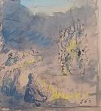 Marius Bauer (1867-1932) - Mensen rond kampvuur