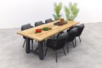 Vdgarde Ohio/Keltex tuinset-teak/aluminium-antraciet-265x101, Tuin en Terras, Tuinsets en Loungesets, Verzenden, Nieuw, Hout, Tuinset