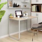 vidaXL Computerbureau 110x60x73 cm spaanplaat wit en, Verzenden, Nieuw