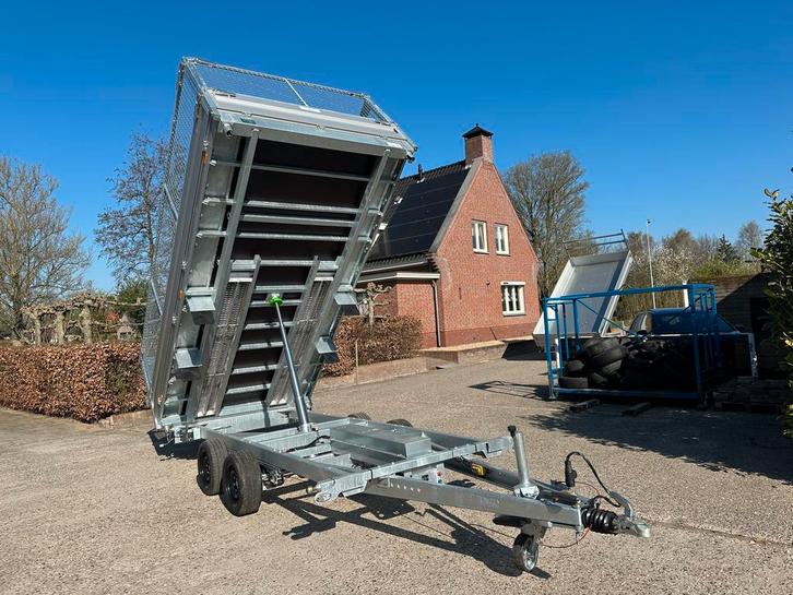 elektrische kipper 402x203, 3500kg, Loofrekken, oprijplaten, Auto diversen, Aanhangers en Bagagewagens, Nieuw, Ophalen
