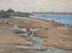 Cor Noltee (1903-1967) - Strandje langs de rivier, Antiek en Kunst, Kunst | Schilderijen | Klassiek