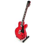 Miniatuur Gibson Crossroads ES 335 gitaar + gratis standaard, Ophalen of Verzenden, Nieuw, Pop, Beeldje of Miniatuur